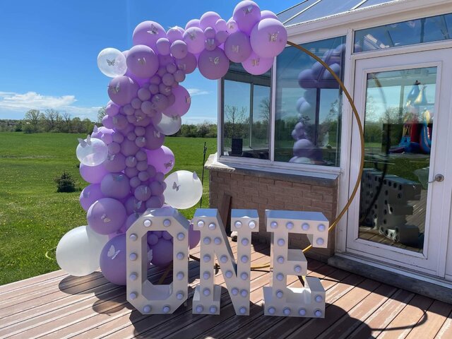 One Number Marquee Rental for Forest City Bounce and Event Rental